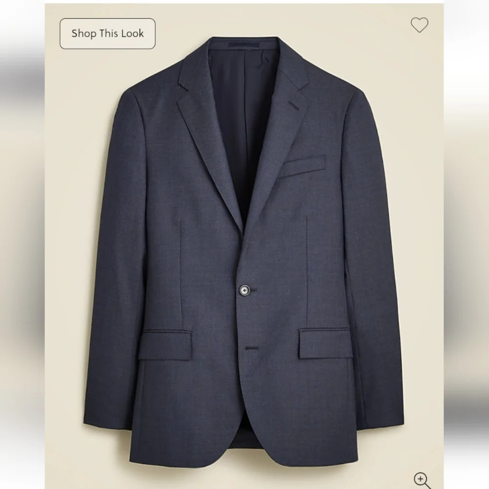 J Crew Ludlow Slim-fit suit jacket in Italian wool Size 40L New! Navy #28130